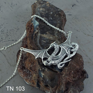 Mystical Spirit of the Sea Dragon ~ Sterling Silver Jewelry Necklace TN103 - Jewelry